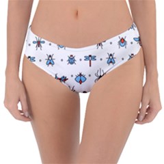 Insects-icons-square-seamless-pattern Reversible Classic Bikini Bottoms