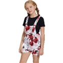 Ladybugs-pattern-texture-watercolor Kids  Short Overalls View2