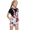 Ladybugs-pattern-texture-watercolor Kids  Short Overalls View3