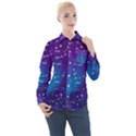 Realistic-night-sky-poster-with-constellations Women s Long Sleeve Pocket Shirt View1