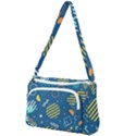 Flat-design-geometric-shapes-background Front Pocket Crossbody Bag View1