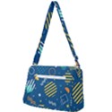 Flat-design-geometric-shapes-background Front Pocket Crossbody Bag View2