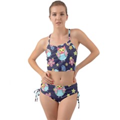 Owl-stars-pattern-background Mini Tank Bikini Set