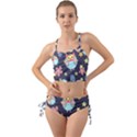 Owl-stars-pattern-background Mini Tank Bikini Set View1