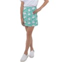 Elegant Swan Seamless Pattern Kids  Tennis Skirt View1