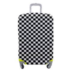 Black And White Checkerboard Background Board Checker Luggage Cover (small)