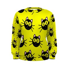 Cats Heads Pattern Design Women s Sweatshirt by pakminggu