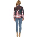 Deer Animal Moon Planet Space Fantasy Women s Puffer Bubble Jacket Coat View4