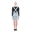 Pattern Giraffe Animal Seamless Scrapbooking Blue Suspender Skater Skirt View2