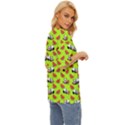 Watermelon Panda Background Wallpaper Oversized Basic Tee View3