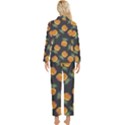 Pineapple Background Pineapple Pattern Womens  Long Sleeve Velvet Pocket Pajamas Set View2
