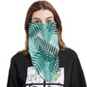 Background Pattern Texture Leaves Design Wallpaper Face Covering Bandana (Triangle) View1