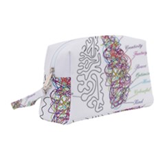 Neurodivergent Creative Smart Brain Wristlet Pouch Bag (medium) by pakminggu