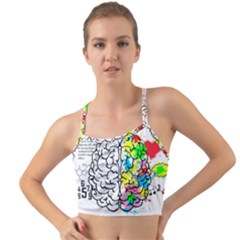 Brain Left Logic Language Science Mini Tank Bikini Top