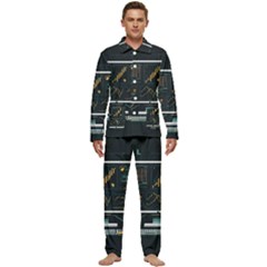 Remote Work Work From Home Online Work Men s Long Sleeve Velvet Pocket Pajamas Set