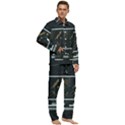 Remote Work Work From Home Online Work Men s Long Sleeve Velvet Pocket Pajamas Set View2
