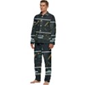 Remote Work Work From Home Online Work Men s Long Sleeve Velvet Pocket Pajamas Set View3