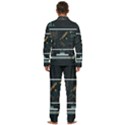 Remote Work Work From Home Online Work Men s Long Sleeve Velvet Pocket Pajamas Set View4