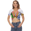 Brain Cerebrum Biology Abstract Twist Front Crop Top View1