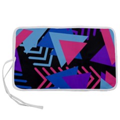 Memphis Pattern Geometric Abstract Pen Storage Case (l)
