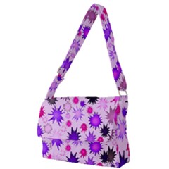 Inks Drops Black Paint Design Full Print Messenger Bag (l)