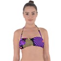 Seamless Halloween Day Of The Dead Halter Bandeau Bikini Top View1