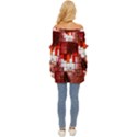 Pattern Structure Light Patterns Off Shoulder Chiffon Pocket Shirt View4