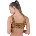 Geometry Shape Retro Trendy Symbol Front Tie Bikini Top View2