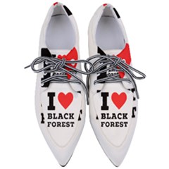 I Love Black Forest Pointed Oxford Shoes by ilovewhateva
