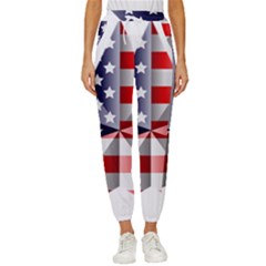 United States Of America Flag Of The United States Independence Day Women s Cropped Drawstring Pants