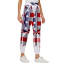 United States Of America Flag Of The United States Independence Day Women s Cropped Drawstring Pants View3