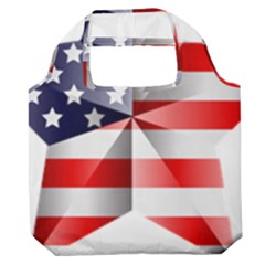 United States Of America Flag Of The United States Independence Day Premium Foldable Grocery Recycle Bag by danenraven