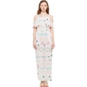 Spaceship Pattern Star Draped Sleeveless Chiffon Jumpsuit View1