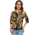 Science Fiction Background Fantasy Women s Quarter Sleeve Pocket Shirt View1