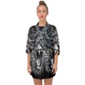 Lion Furious Abstract Desing Furious Half Sleeve Chiffon Kimono View1