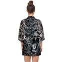 Lion Furious Abstract Desing Furious Half Sleeve Chiffon Kimono View2