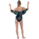 Angry Male Lion Drape Piece Swimsuit View2