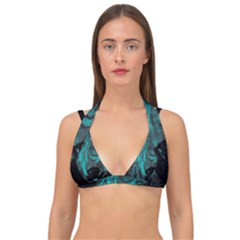 Angry Male Lion Predator Carnivore Double Strap Halter Bikini Top
