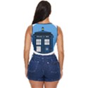 Doctor Who Tardis Women s Sleeveless Wrap Top View4
