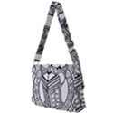 Bad Wolf Tardis Art Drawing Doctor Who Full Print Messenger Bag (L) View2