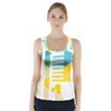 Silhouette Cityscape Building Icon Color City Racer Back Sports Top View1