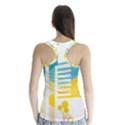 Silhouette Cityscape Building Icon Color City Racer Back Sports Top View2