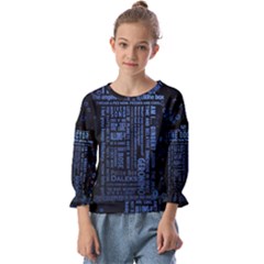 Doctor Who Tardis Kids  Cuff Sleeve Top