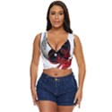 Yin And Yang Chinese Dragon Women s Sleeveless Wrap Top View1