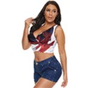 Yin And Yang Chinese Dragon Women s Sleeveless Wrap Top View2