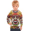 Bali Barong Mask Euclidean Vector Chiefs Face Kids  Hooded Pullover View1