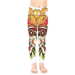 Bali Barong Mask Euclidean Vector Chiefs Face Kids  Leggings