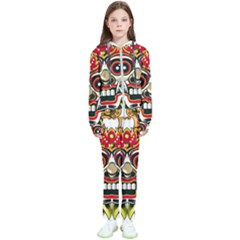 Bali Barong Mask Euclidean Vector Chiefs Face Kids  Tracksuit