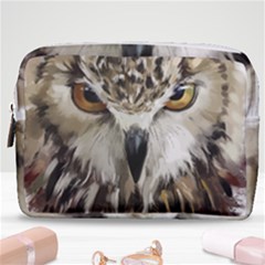 Vector Hand Painted Owl Make Up Pouch (medium)