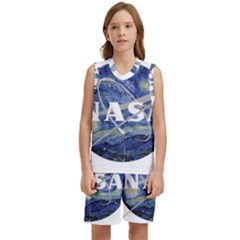 Vincent Van Gogh Starry Night Art Painting Planet Galaxy Kids  Basketball Mesh Set